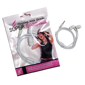 AURICULAR BASIC BOLSA SUPER BASS x 1u MOD A2  MANOS LIBRES